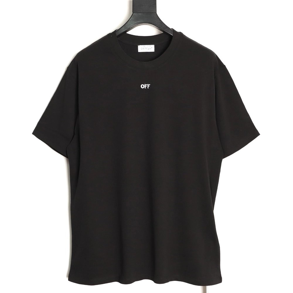 Off-White Embroidered Washed Black Arrows Short-Sleeve T-Shirt,Off White