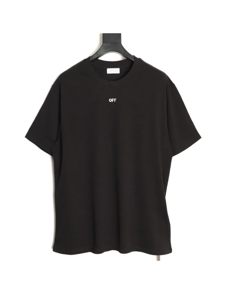 Off-White Embroidered Washed Black Arrows Short-Sleeve T-Shirt,Off White