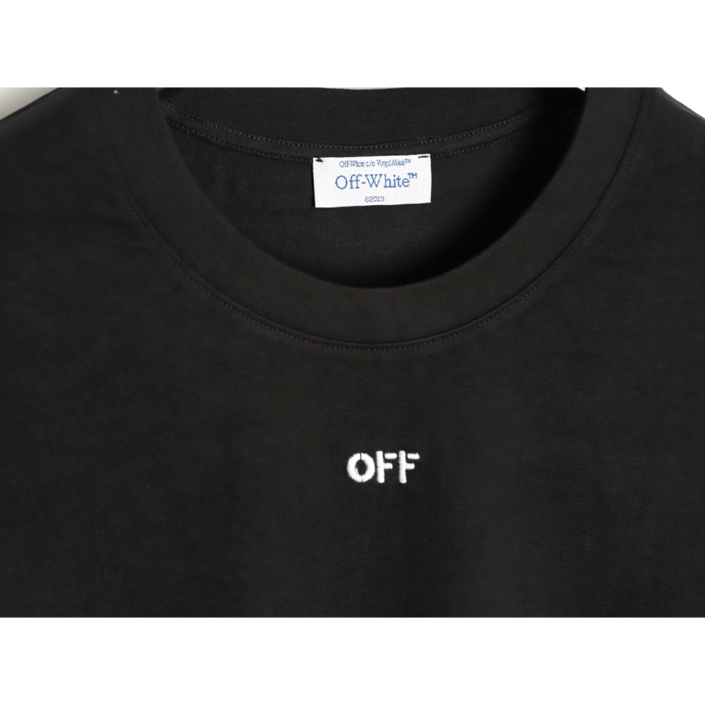 Off-White Embroidered Washed Black Arrows Short-Sleeve T-Shirt,Off White