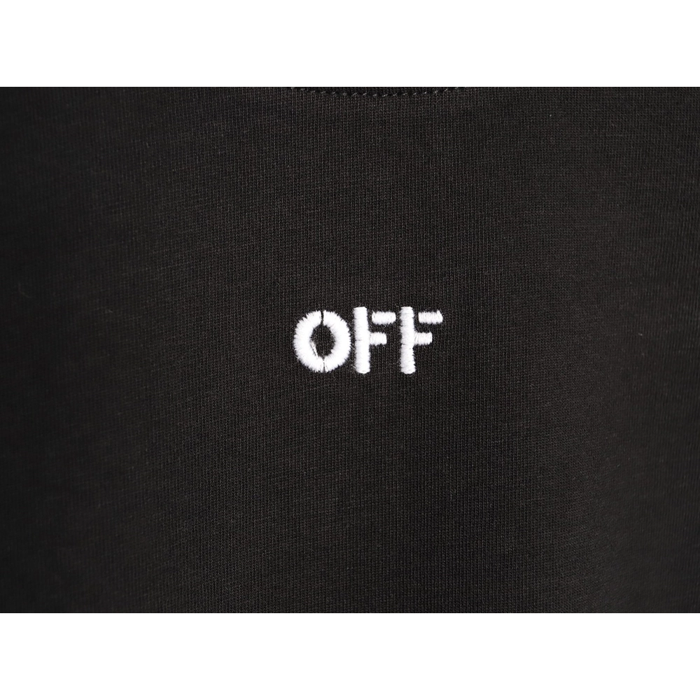 Off-White Embroidered Washed Black Arrows Short-Sleeve T-Shirt,Off White