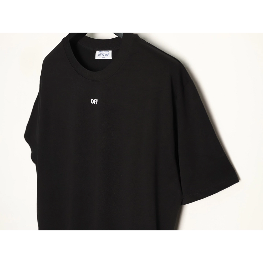 Off-White Embroidered Washed Black Arrows Short-Sleeve T-Shirt,Off White