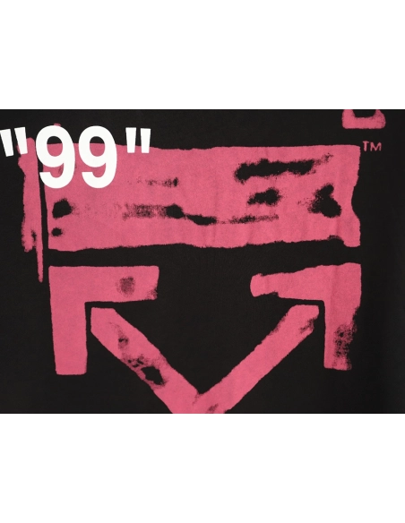 Off-White Pink Arrow Print Short-Sleeve,Off White
