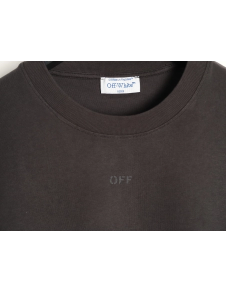 Off-White Washed "Moon Arrow" Short-Sleeve T-Shirt,Off White