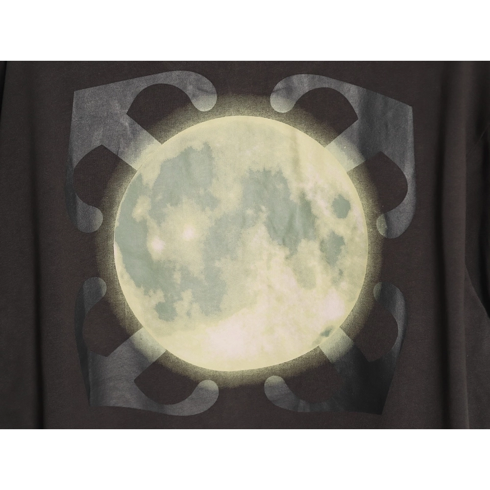 Off-White Washed "Moon Arrow" Short-Sleeve T-Shirt,Off White