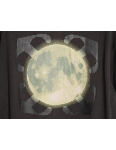 Off-White Washed "Moon Arrow" Short-Sleeve T-Shirt,Off White