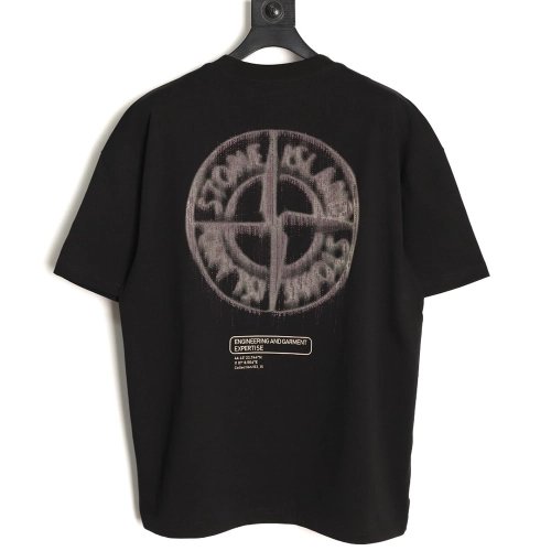Stone Island Blur Compass Print Short-Sleeve T-Shirt TSK1,Stone Island