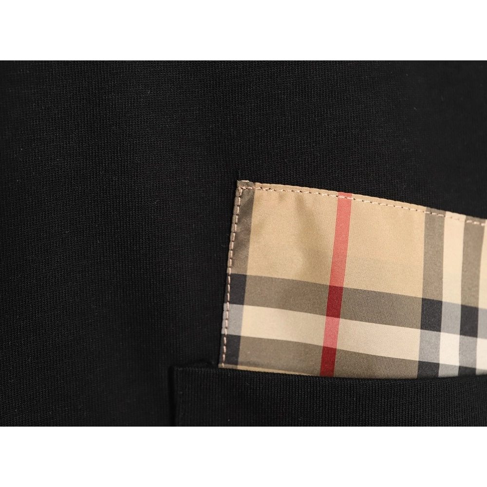 Burberry Plaid Overlapping Pocket Short-Sleeve T-Shirt TSK1,Burberry