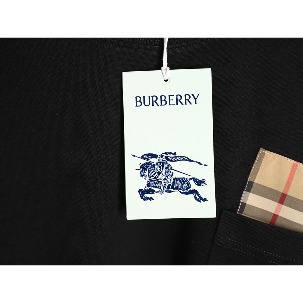 Burberry Plaid Overlapping Pocket Short-Sleeve T-Shirt TSK1,Burberry