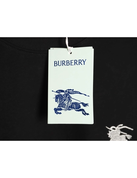 Burberry Terry Logo Embroidered Short-Sleeve T-Shirt TSK1,Burberry