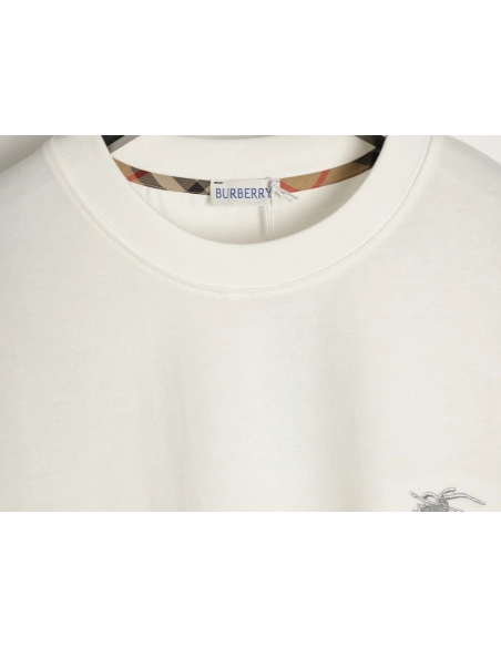 Burberry Terry Logo Embroidered Short-Sleeve T-Shirt,Burberry