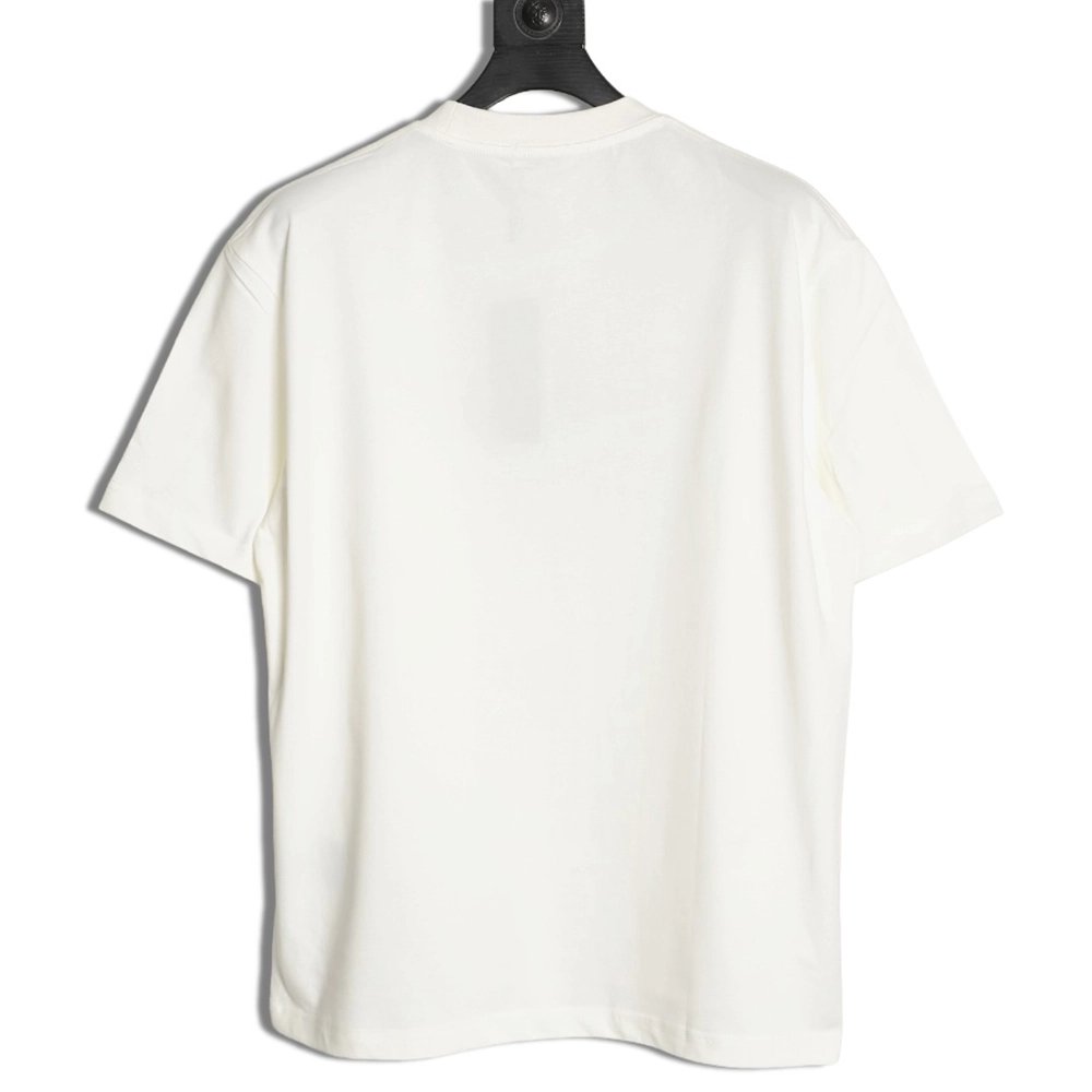 Dior 3D Sketch-Style Letter Embroidery Short-Sleeve T-Shirt,Dior