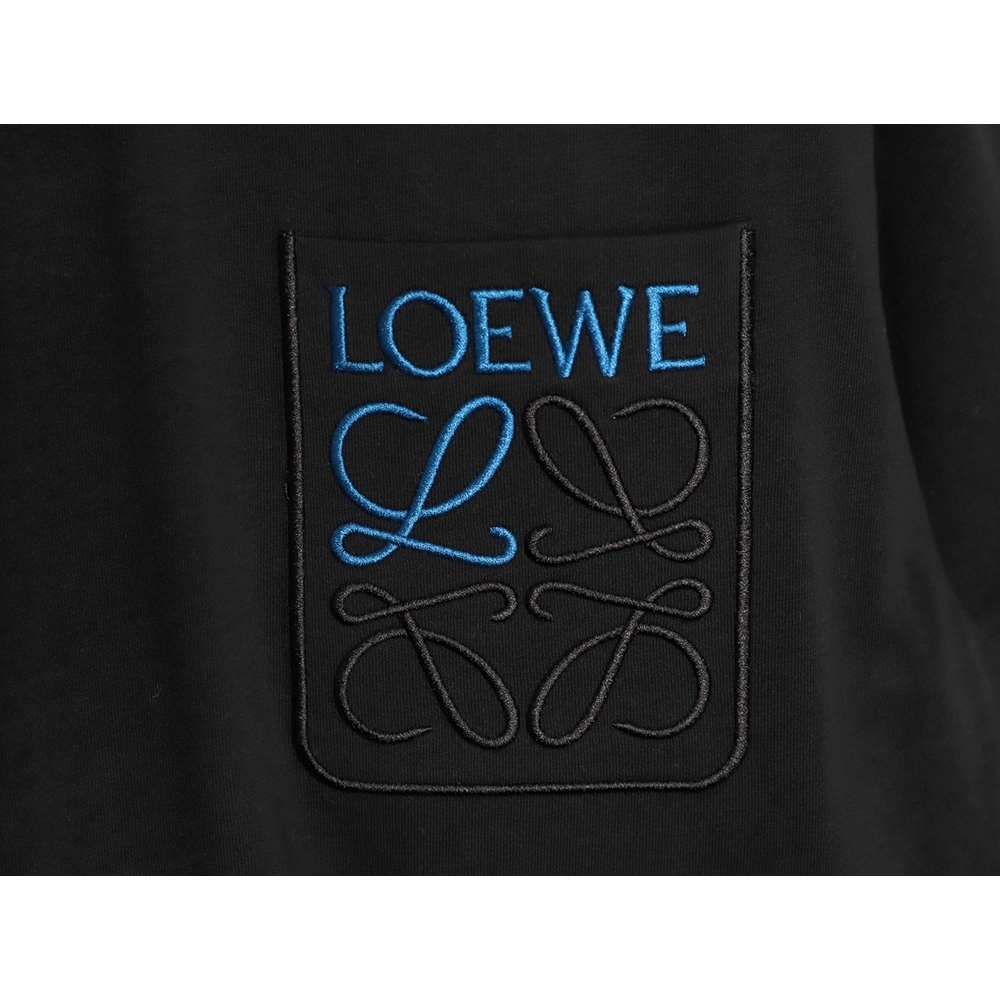 Loewe logo misaligned embroidered short-sleeved shirt,Loewe
