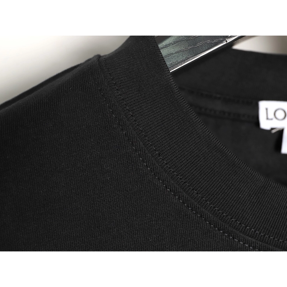 Loewe logo misaligned embroidered short-sleeved shirt,Loewe