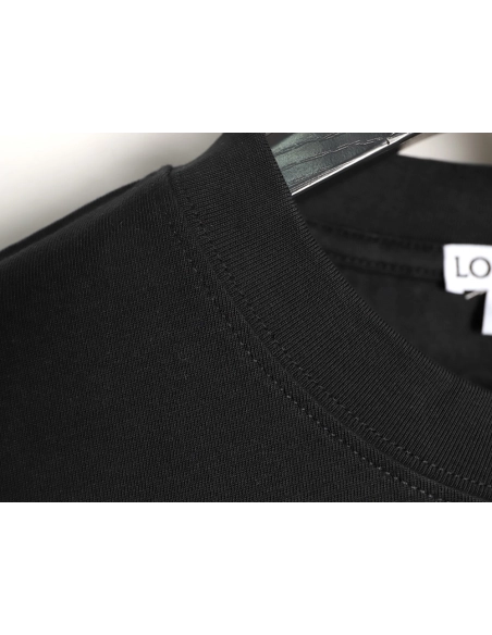 Loewe logo misaligned embroidered short-sleeved shirt,Loewe