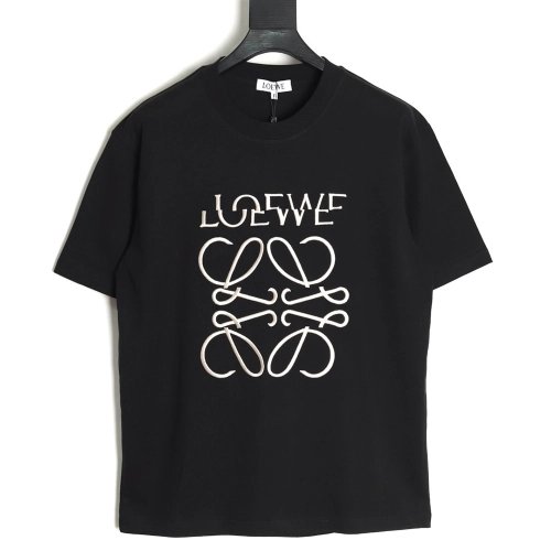 Loewe misaligned logo 3D embroidered short-sleeved shirt TSK1,Loewe