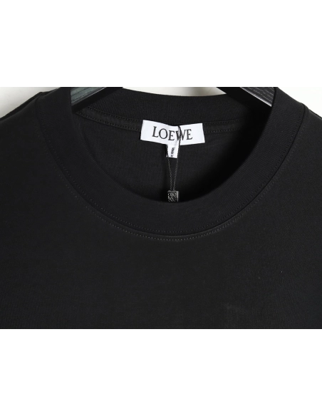 Loewe misaligned logo 3D embroidered short-sleeved shirt TSK1,Loewe