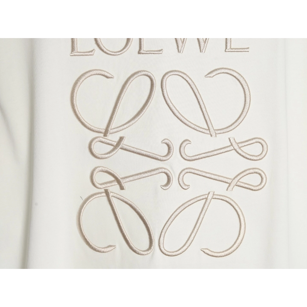 Loewe misaligned logo 3D embroidered short-sleeved shirt,Loewe