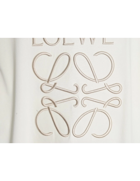 Loewe misaligned logo 3D embroidered short-sleeved shirt,Loewe