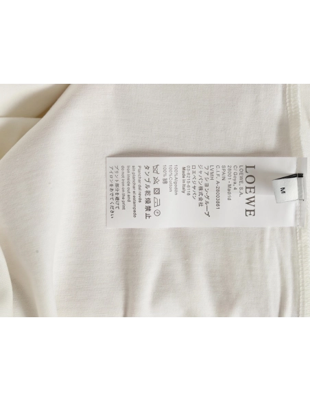 Loewe misaligned logo 3D embroidered short-sleeved shirt,Loewe