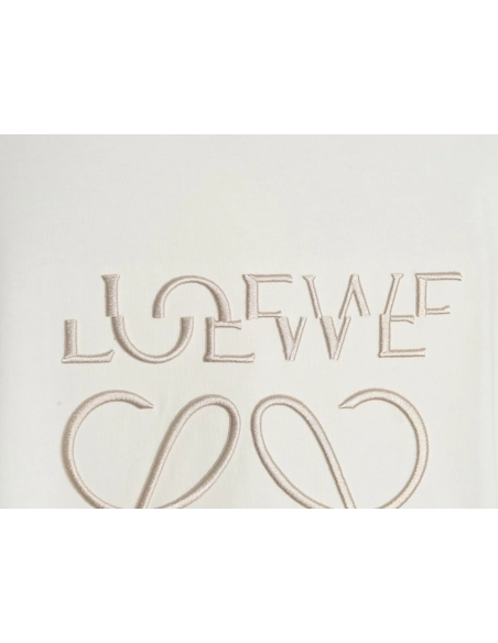 Loewe misaligned logo 3D embroidered short-sleeved shirt,Loewe