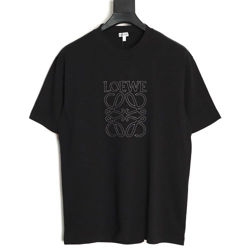 Loewe rice needle embroidery short sleeve TSK1,Loewe