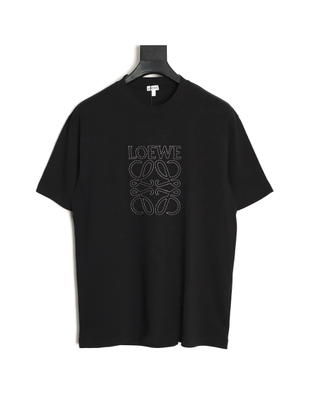 Loewe rice needle embroidery short sleeve TSK1,Loewe