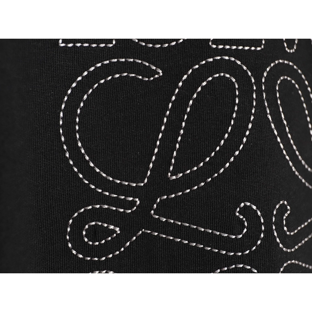 Loewe rice needle embroidery short sleeve TSK1,Loewe