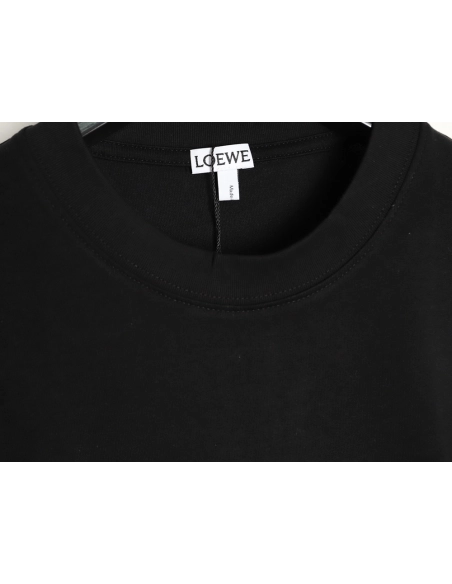Loewe rice needle embroidery short sleeve TSK1,Loewe
