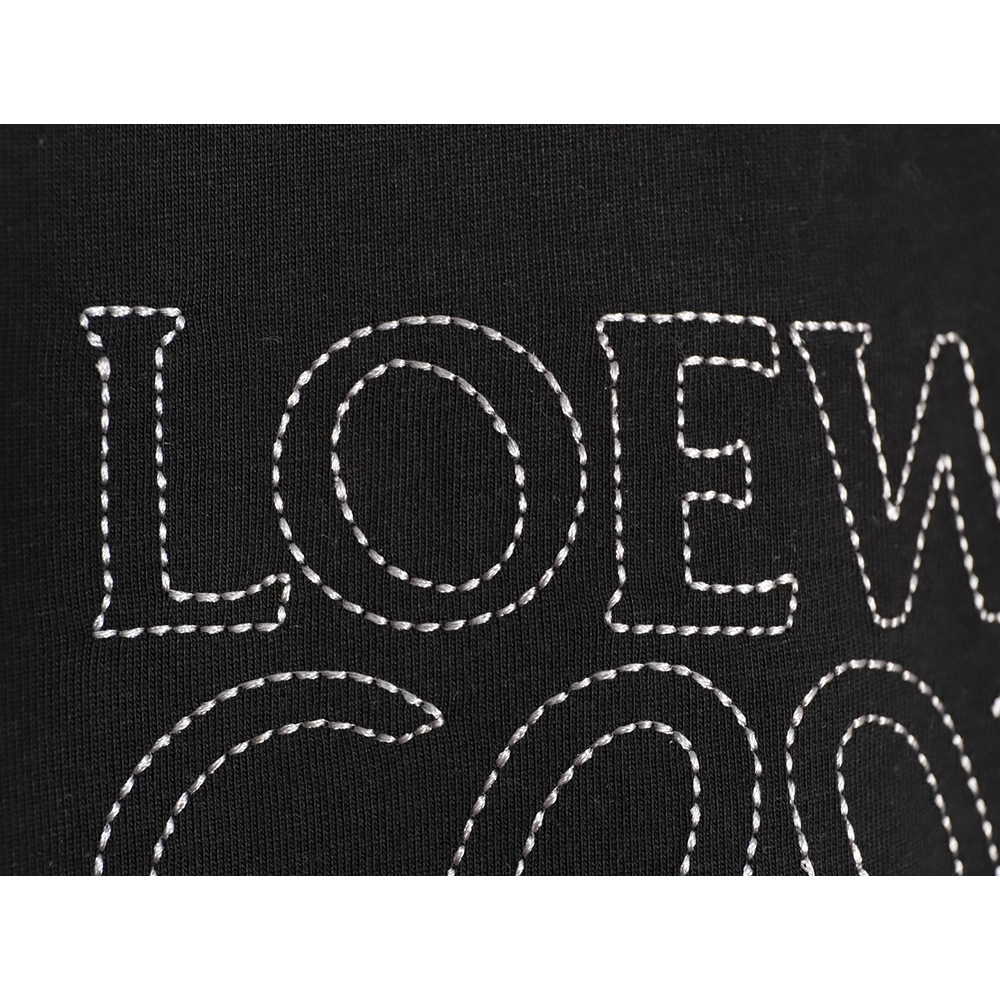 Loewe rice needle embroidery short sleeve TSK1,Loewe