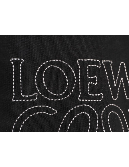 Loewe rice needle embroidery short sleeve TSK1,Loewe