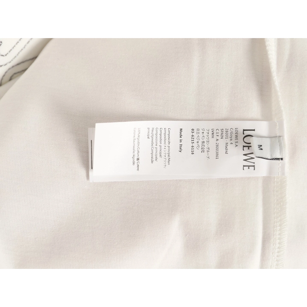 Loewe rice needle embroidery short sleeve,Loewe