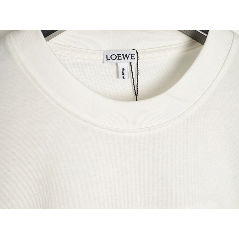 Loewe rice needle embroidery short sleeve,Loewe