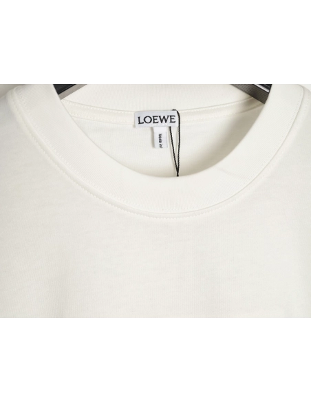 Loewe rice needle embroidery short sleeve,Loewe