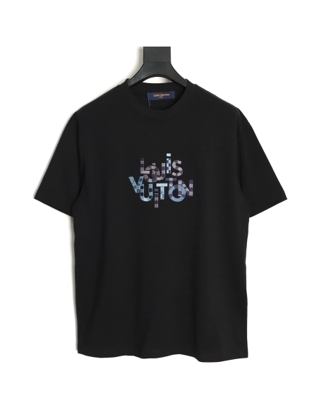 Louis Vuitton Embroidered Short-Sleeve T-Shirt TSK1,Louis Vuitton