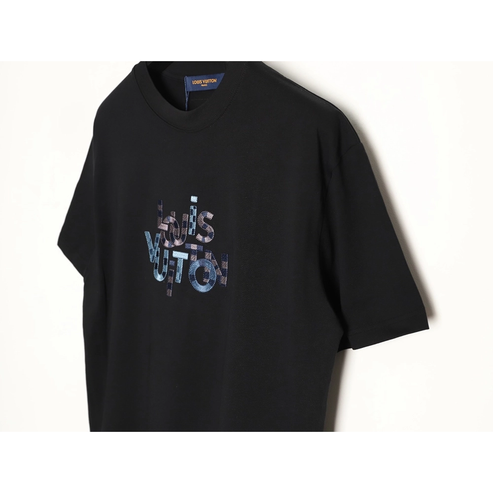 Louis Vuitton Embroidered Short-Sleeve T-Shirt TSK1,Louis Vuitton