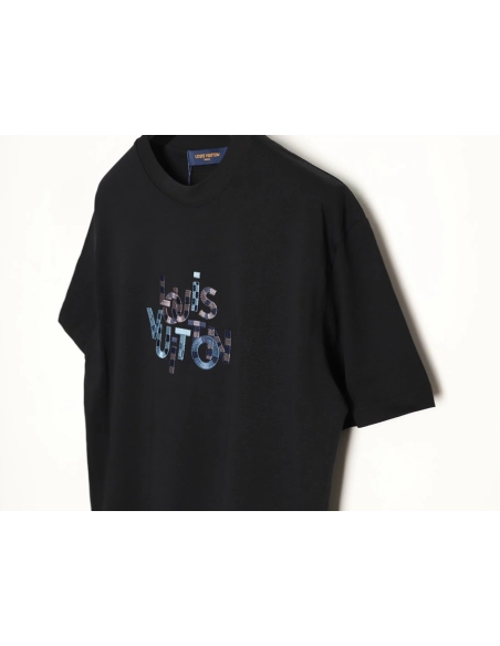 Louis Vuitton Embroidered Short-Sleeve T-Shirt TSK1,Louis Vuitton