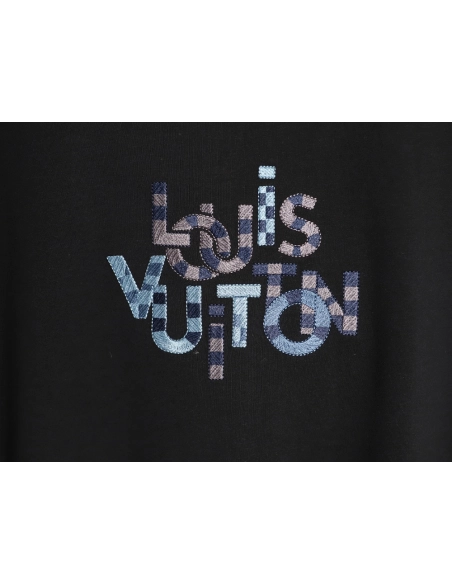 Louis Vuitton Embroidered Short-Sleeve T-Shirt TSK1,Louis Vuitton