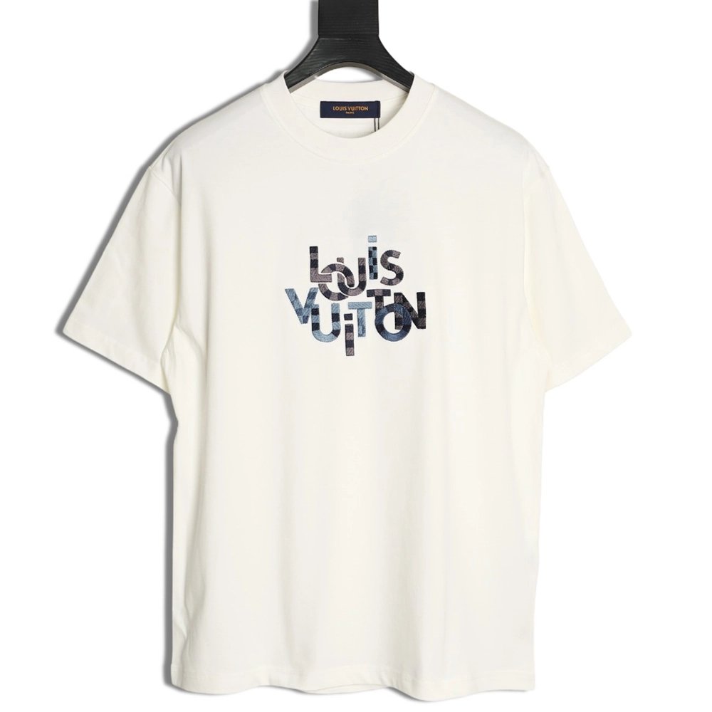 Louis Vuitton Embroidered Short-Sleeve T-Shirt,Louis Vuitton