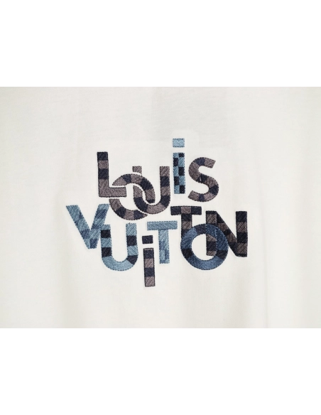 Louis Vuitton Embroidered Short-Sleeve T-Shirt,Louis Vuitton