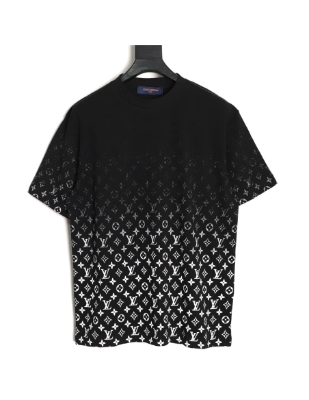 Louis Vuitton gradient all-over logo print short-sleeved shirt TSK3,Louis Vuitton