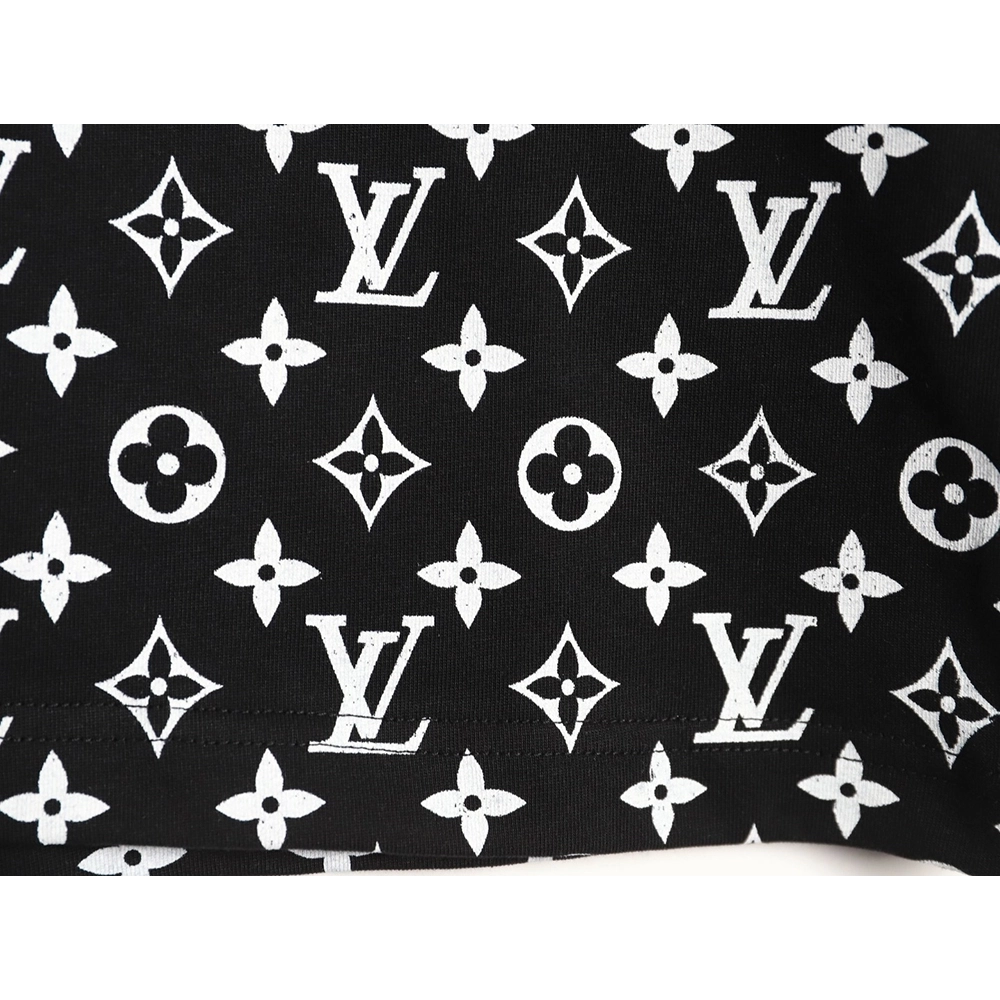 Louis Vuitton gradient all-over logo print short-sleeved shirt TSK3,Louis Vuitton