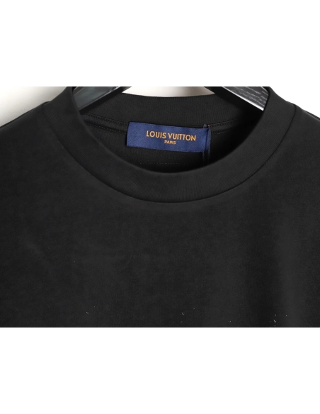 Louis Vuitton gradient all-over logo print short-sleeved shirt TSK3,Louis Vuitton