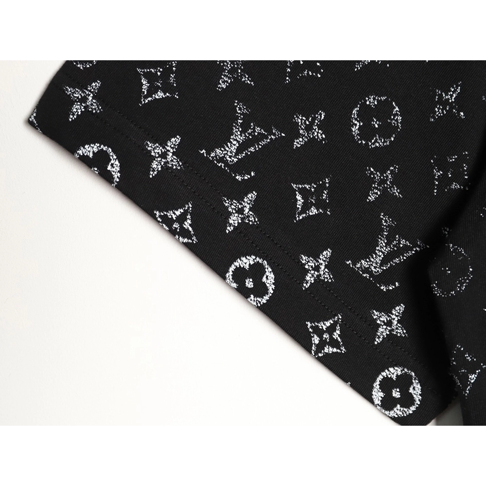 Louis Vuitton gradient all-over logo print short-sleeved shirt TSK3,Louis Vuitton