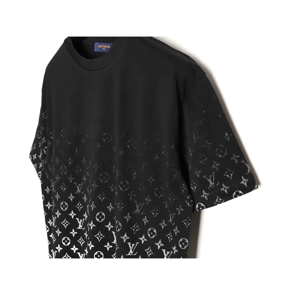 Louis Vuitton gradient all-over logo print short-sleeved shirt TSK3,Louis Vuitton