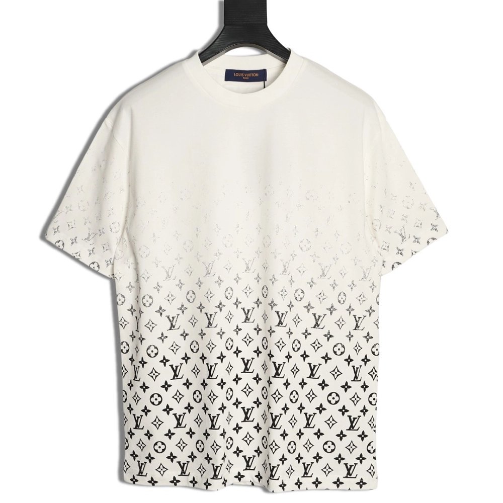 Louis Vuitton gradient all-over logo print short-sleeved shirt TSK2,Louis Vuitton