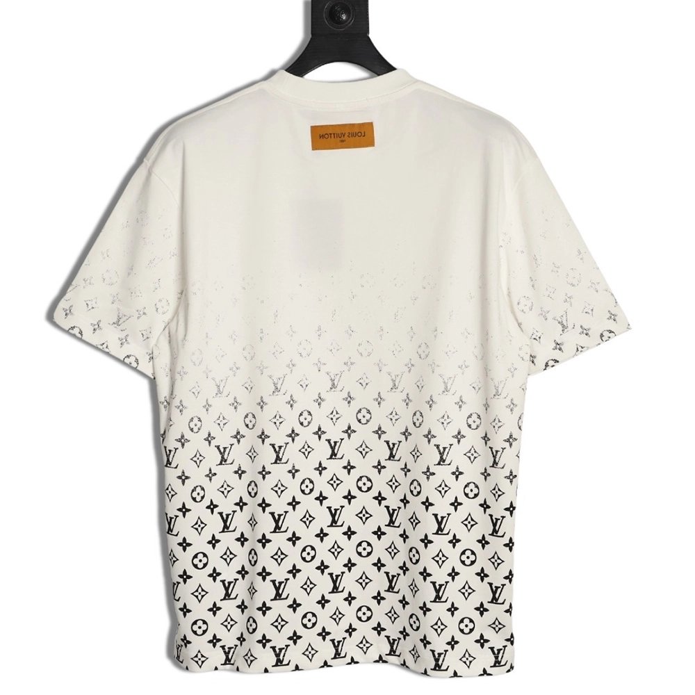 Louis Vuitton gradient all-over logo print short-sleeved shirt TSK2,Louis Vuitton