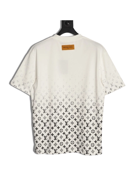 Louis Vuitton gradient all-over logo print short-sleeved shirt TSK2,Louis Vuitton