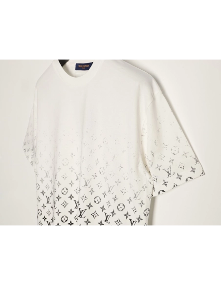 Louis Vuitton gradient all-over logo print short-sleeved shirt TSK2,Louis Vuitton