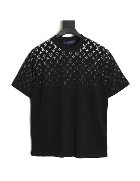 Louis Vuitton gradient all-over logo print short-sleeved shirt TSK1,Louis Vuitton