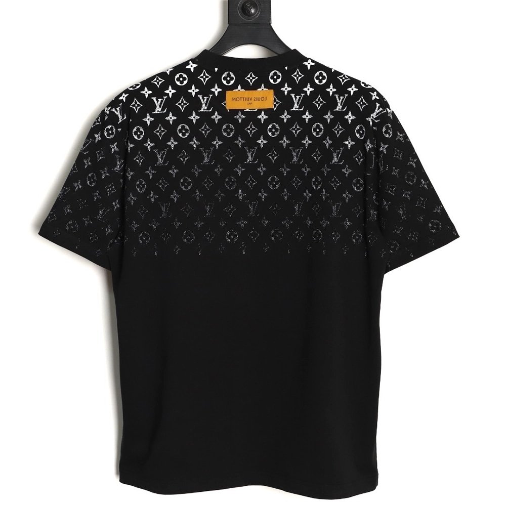 Louis Vuitton gradient all-over logo print short-sleeved shirt TSK1,Louis Vuitton